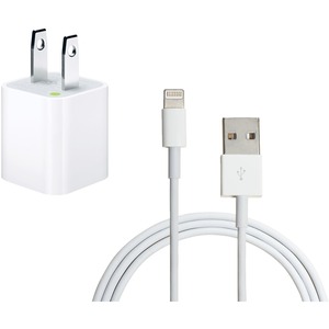 4XEM Wall Charger and 6ft Lightning Cable for Apple iPhone/iPod/iPad Mini, USB AC Power adapter