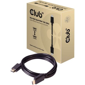 Club 3D Ultra High Speed HDMI Cable 10K 120Hz 48Gbps M/M 2 m./6.56 ft.