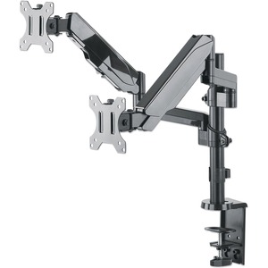 Manhattan Universal Gas Spring Dual Monitor Mount Two Gas-Spring Jointed Arms, Supports Two 17" to 32" TVs Or Monitors up to 8 Kg (17.64 Lbs.)
