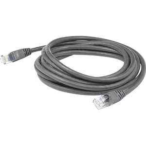 AddOn 2ft RJ-45 (Male) to RJ-45 (Male) Straight Gray Cat6 UTP PVC Copper Patch Cable