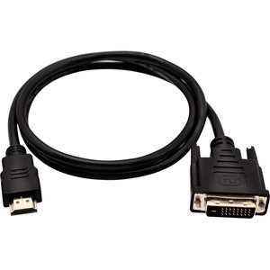V7 Black Video Cable HDMI Male to DVI-D Male 1m 3.3ft