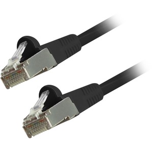 Comprehensive Cat6 Snagless Shielded Ethernet Cables, Black, 7ft