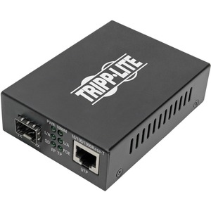 Tripp Lite Gigabit SFP Fiber to Ethernet Media Converter, POE+