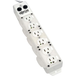 Tripp Lite by Eaton Safe-IT UL 1363A Medical-Grade Power Strip for Patient-Care Vicinity 6x Hospital-Grade Outlets 15 ft. Right-Angle Cord