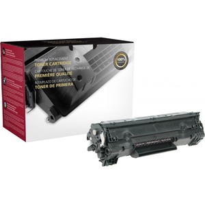 Clover Remanufactured Toner Cartridge Replacement for HP CB435A | Black | Extended Yield