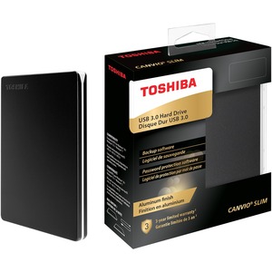 Toshiba Canvio Slim HDTD310XK3DA 1 TB Portable Hard Drive