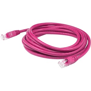 AddOn 7ft RJ-45 (Male) to RJ-45 (Male) Straight Pink Cat6 UTP PVC Copper Patch Cable