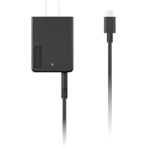 Lenovo 45W USB-C Ultraportable Adapter, AC Wall Charger for Laptops, Smartphones and Tablets, Indicator Light, GX20U90488