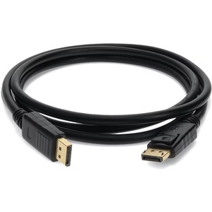 AddOn 2ft DisplayPort Male to Male Black Cable For Resolution Up to 3840x2160 (4K UHD)