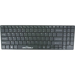 WetKeys Clean-Wipe Wireless Waterproof Keyboard (Black)