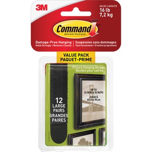 17206-12ES COMMAND(TM) LARGE PICTURE HANGING STRIPS, SINGLE