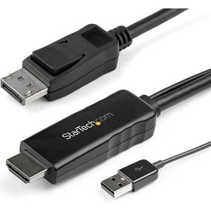 StarTech.com 6ft (2m) HDMI to DisplayPort Cable 4K 30Hz