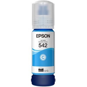 EPSON 542 EcoTank Ink Ultra-high Capacity Bottle Cyan (T542220-S) Works with EcoTank Pro ET-5150, ET-5170, ET-5180, ET-5800, ET-5850, ET-5880, ET-16600, ET-16650