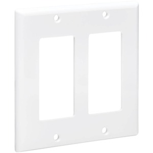 Tripp Lite by Eaton Double-Gang Faceplate, Decora Style
