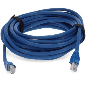 AddOn 15ft RJ-45 (Male) to RJ-45 (Male) Straight Blue Cat6A UTP PVC Copper Patch Cable