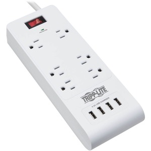 Tripp Lite by Eaton 6-Outlet Surge Protector with 4 USB Ports (4.2A Shared)