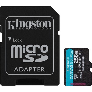 Kingston Canvas Go! Plus SDCG3 256 GB Class 10/UHS-I (U3) microSDXC