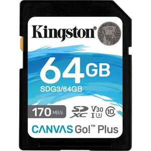 Kingston Canvas Go! Plus SDG3 64 GB Class 10/UHS-I (U3) SDXC