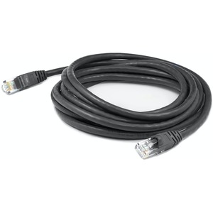 AddOn 5ft RJ-45 (Male) to RJ-45 (Male) Straight Black Cat6A UTP PVC Copper Patch Cable