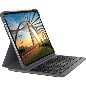 Logitech Slim Folio Pro Keyboard/Cover Case (Folio) for 11" Apple iPad Pro, iPad Pro (2nd Generation) Tablet