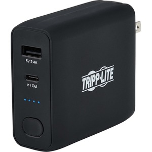 Tripp Lite Portable USB Mobile Power Bank Battery Wall Charger Combo 5K mAh