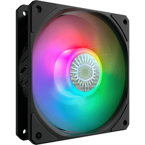 Cooler Master SickleFlow 120 V2 ARGB Square Frame Fan, ARGB 3-Pin Customizable LEDs Air Balance Curve Blade, Sealed Bearing, 120mm PWM Control for Computer Case & Liquid Radiator (Pack of 1)