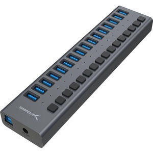 Sabrent USB 3.0 16-Port Aluminum Hub with Power Switches and LEDs (HB-PU16)