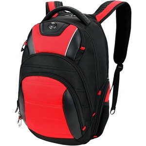 Swissdigital Design Anti-Bacterial Black and Red Backpack Travel Kit J14-41
