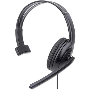 MANHATTAN USB Headset with Mic & 5 ft Cable