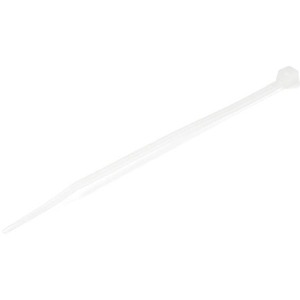 100 PK SM 4" White Cable Ties