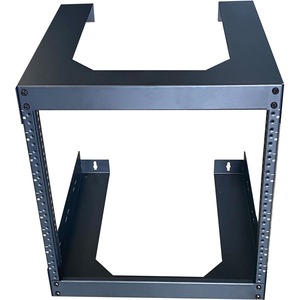 4XEM 12U 18" Deep Wall Mount for Switches and Rackmount Networking Equipment- Black