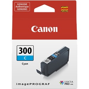 Canon PFI-300 Lucia PRO Ink, Cyan, Compatible to imagePROGRAF PRO-300 Printer