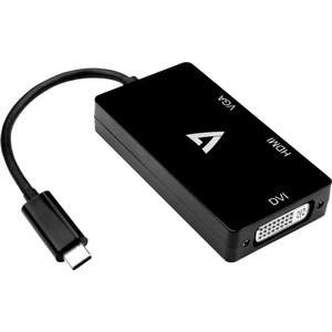 V7 DVI/HDMI/USB Type C/VGA Audio/Video Adapter
