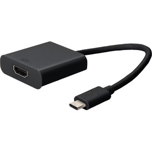 Addon USBC2HDMI 8 in. USB M &amp; F Adapter Cable Black