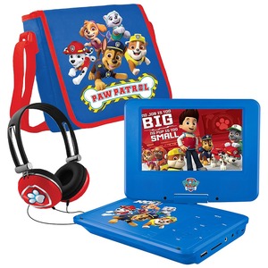 PAW Patrol 7" Portable DVD Player with Headphones + Carrying Bag