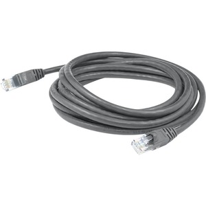 AddOn 5ft RJ-45 (Male) to RJ-45 (Male) Straight Gray Cat6A UTP PVC Copper Patch Cable