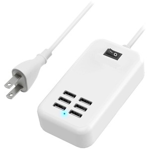 6A 6 USB-A Charging Ports with Cable