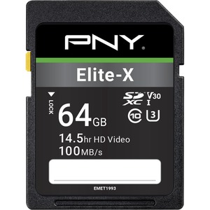 PNY Elite-X 64 GB Class 10/UHS-I (U3) SDXC