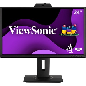 ViewSonic VG2440V 24" 1080p Ergonomic IPS Monitor with 2MP Web Camera, Microphone, HDMI, DP