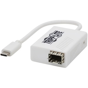 Tripp Lite USB-C 3.2 Gen 1 to Fiber Optic Gigabit Ethernet Adapter Open SFP Port for Singlemode/Multimode 1310 nm LC