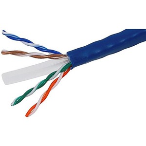 4XEM 1000 ft Roll Blue Cat5e Stranded CM-Rated For In-Wall Use
