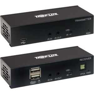 Eaton Tripp Lite Series HDMI over Cat6 Extender Kit, KVM Support, 4K 60Hz, 4:4:4, USB/IR, PoC, HDR, HDCP 2.2, 230 ft., TAA