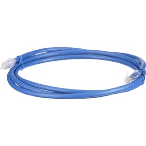 PanNet Cat 6A 24 AWG UTP Copper Patch Cord, 10 ft, Blue