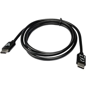V7 USB-C Male to USB-C Male Cable USB 2.0 480 Mbps 3A 1m/3.3ft Black
