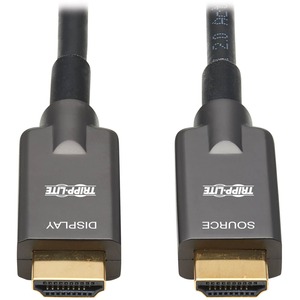 Tripp Lite High-Speed Armored HDMI Fiber Active Optical Cable (AOC) 4K @ 60 Hz HDR 4:4:4 M/M Black 10 m (33 ft.)