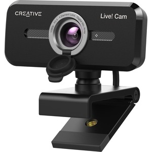 Creative Live! Cam Sync 1080p V2 Full HD Wide-Angle USB Webcam with Auto Mute and Noise Cancellation for Video Calls, Improved Dual Built-in Mic, Privacy Lens Cap, Universal Tripod Mount?