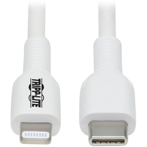 Tripp Lite USB-C to Lightning Sync/Charge Cable (M/M), MFi Certified, White, 2 m (6.6 ft.)