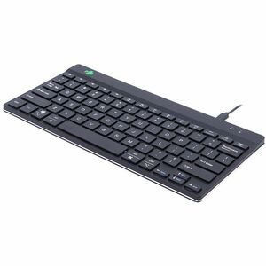 R-Go Compact Break ergonomic keyboard, with break software, mini USB keyboard, QWERTY (US), wired, black