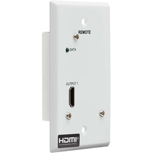 Tripp Lite HDMI Over Cat6 Receiver 1-Port Wall Plate 4K 60Hz HDR 4:4:4 PoC