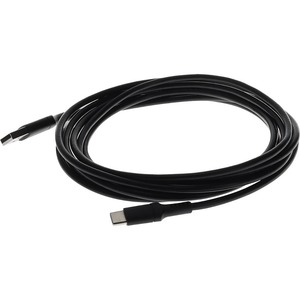 AddOn 2.0m (6.6ft) USB-C Male to USB 2.0 (A) Male Sync and Charge Black Cable